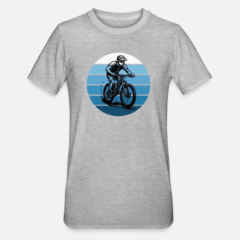 Déclaration directe sur le VTT - T-shirt polycoton Unisexe - gris chiné