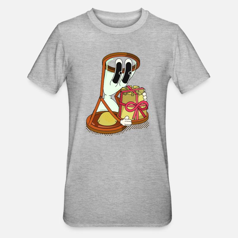 PRÉSENT - T-shirt polycoton Unisexe - gris chiné