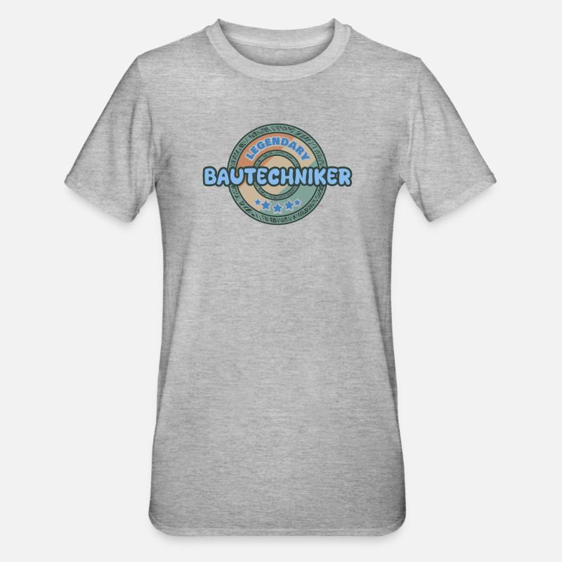 Gift Idea Construction Technician - Unisex Polycotton T-Shirt - heather grey