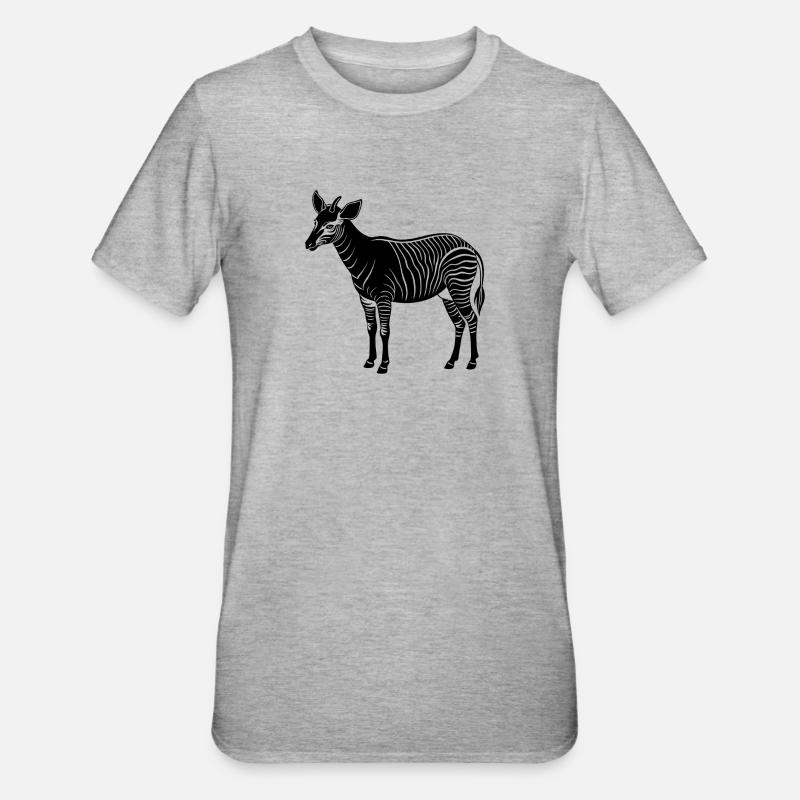 Okapi - T-shirt polycoton Unisexe - gris chiné