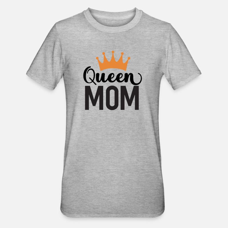 Die Mutter der Königin - Unisex Polycotton T-Shirt - Grau meliert