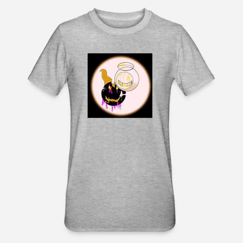 Conception d’Anges et Diables - T-shirt polycoton Unisexe - gris chiné