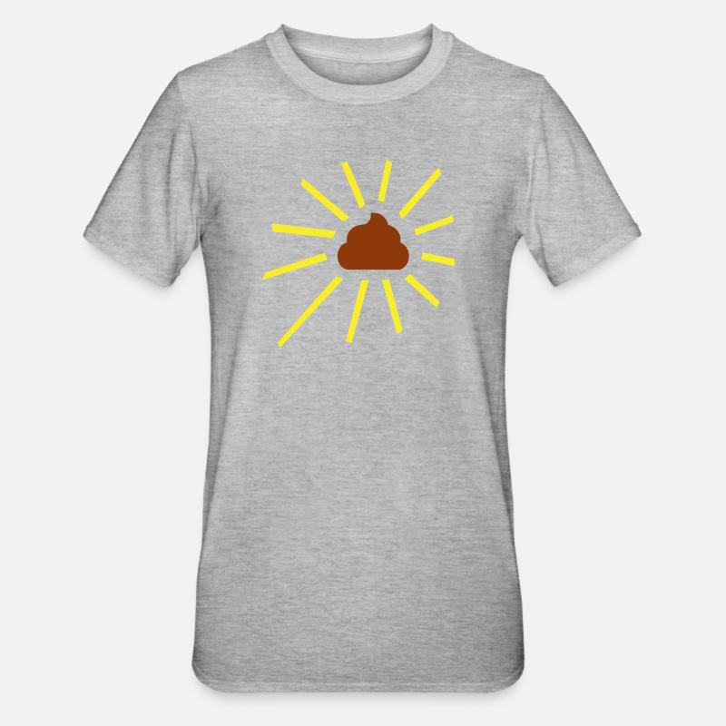On dirait que du caca - T-shirt polycoton Unisexe - gris chiné