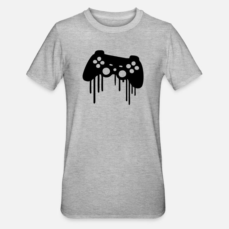 Gaming Controller - Unisex Polycotton T-Shirt - heather grey
