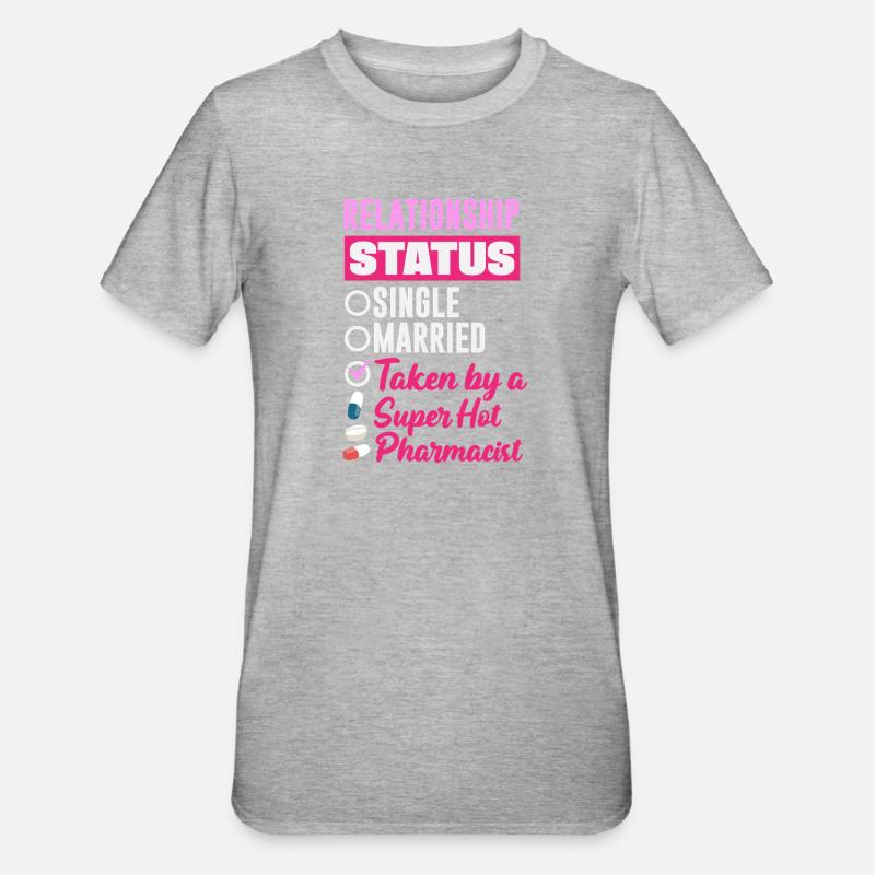 Statut relationnel Pharmacien Technicien en pharmacie - T-shirt polycoton Unisexe - gris chiné