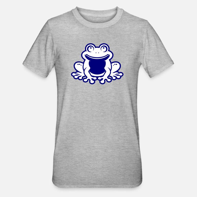 Toad Comic Frog - Unisex Polycotton T-Shirt - heather grey
