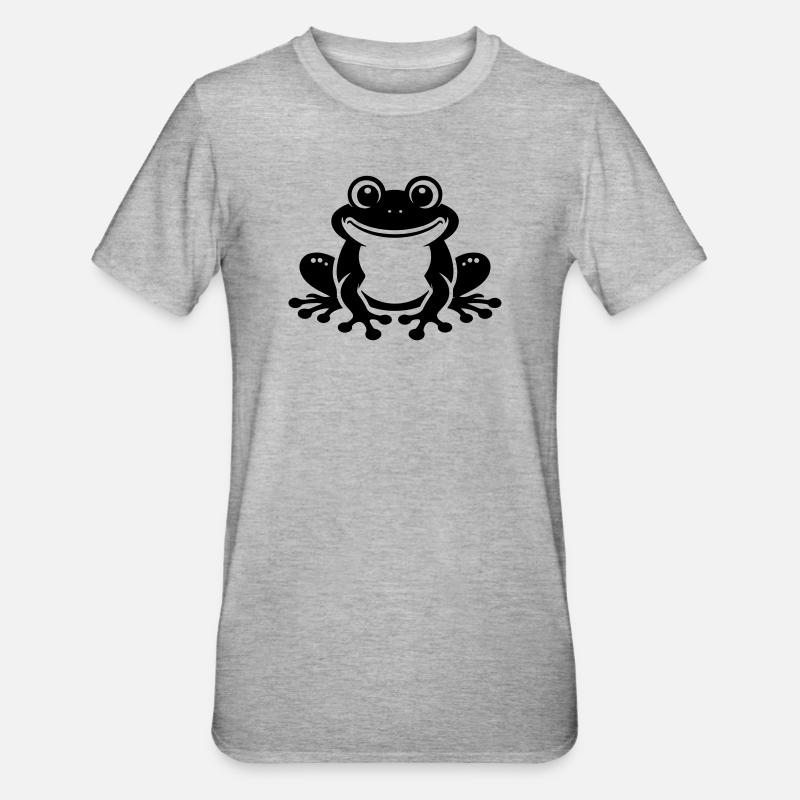 Toad Comic Frog - Unisex Polycotton T-Shirt - heather grey