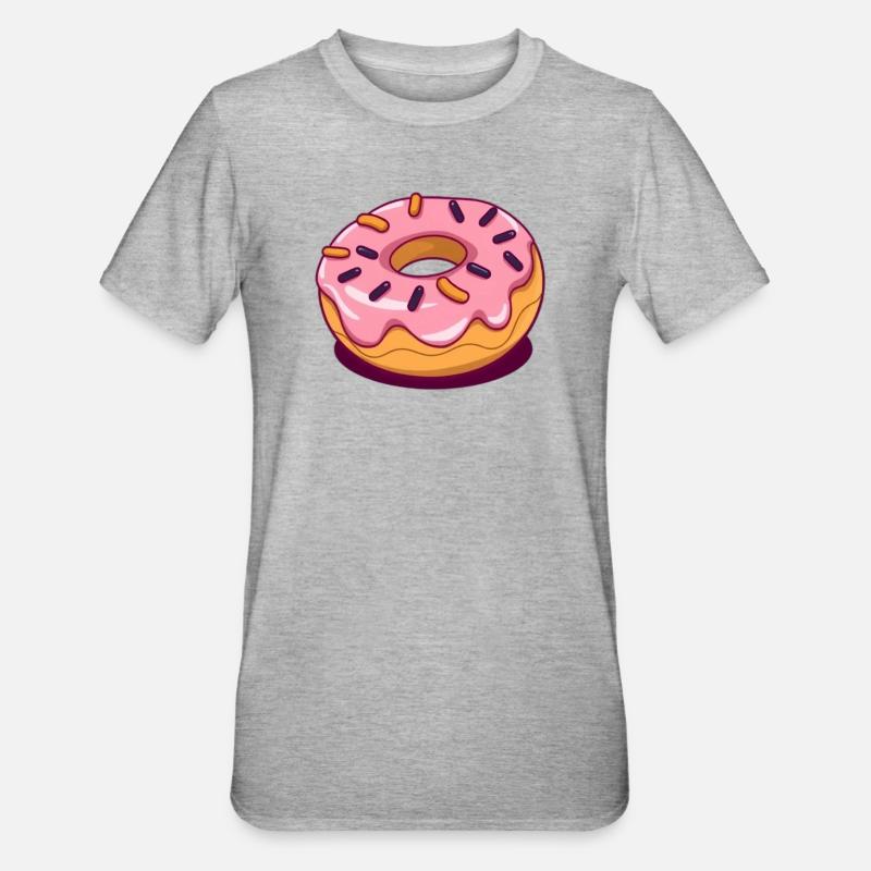 Cuisson de donuts - T-shirt polycoton Unisexe - gris chiné