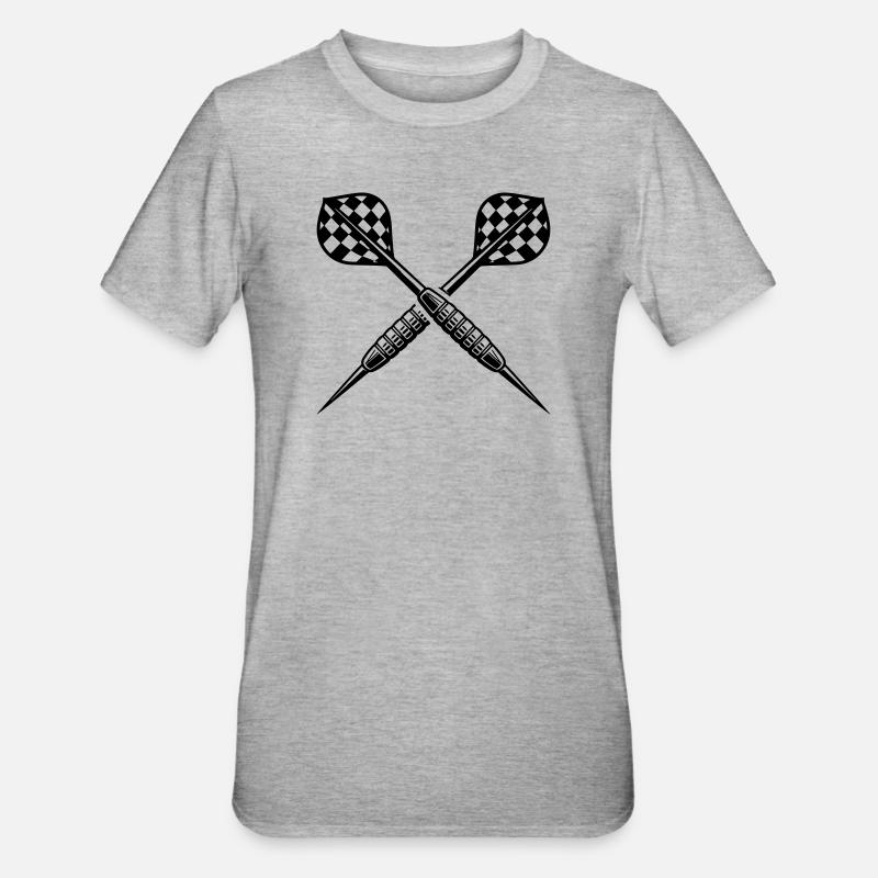 Lancer de fléchettes Fléchettes Fléchettes - T-shirt polycoton Unisexe - gris chiné