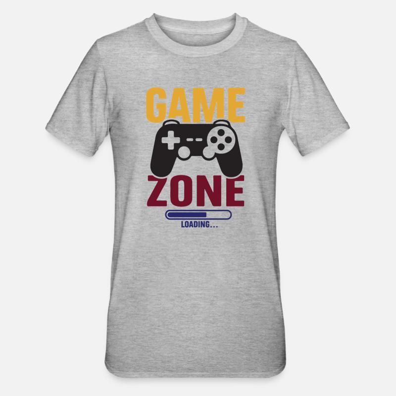 Game - Game Zone. Loading... - Unisex Polycotton T-Shirt - heather grey