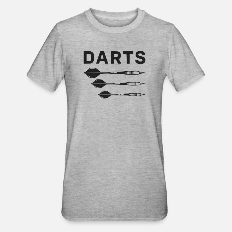 Silhouettes de fléchettes Trio de fléchettes - T-shirt polycoton Unisexe - gris chiné