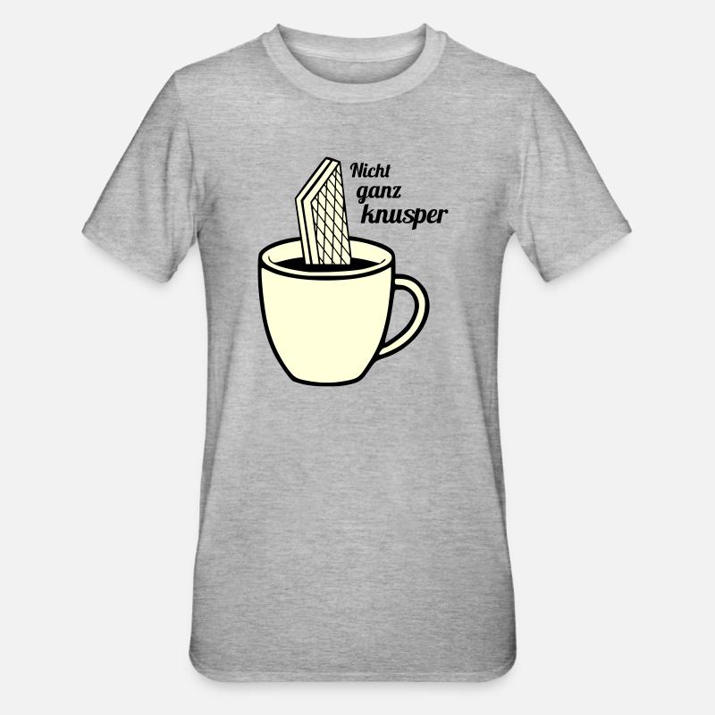 Pas tout à fait croquant - T-shirt polycoton Unisexe - gris chiné