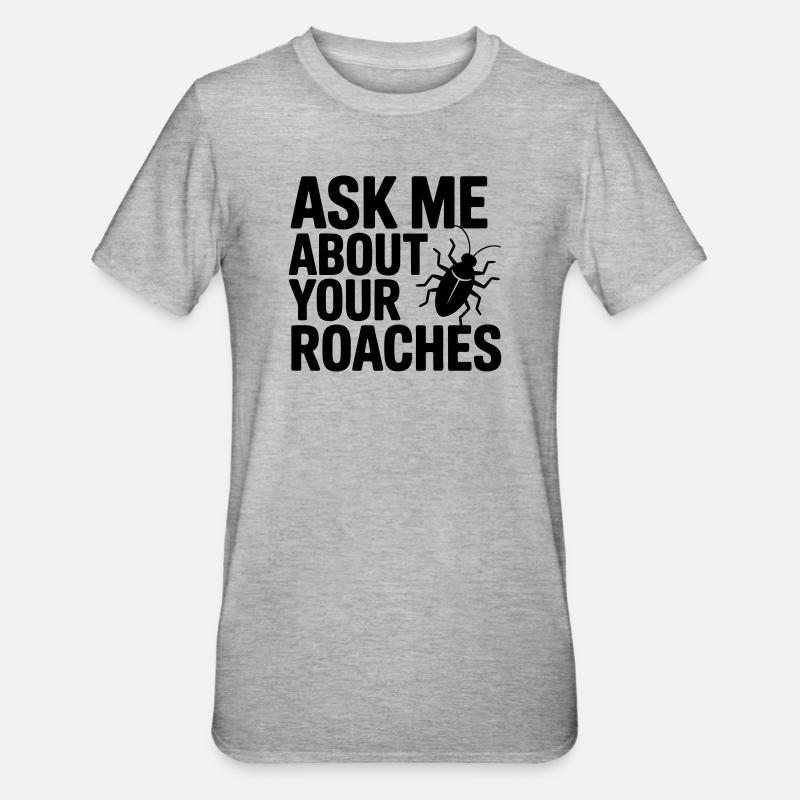 Schädlingsbekämpfer lustiger Spruch - Unisex Polycotton T-Shirt - Grau meliert