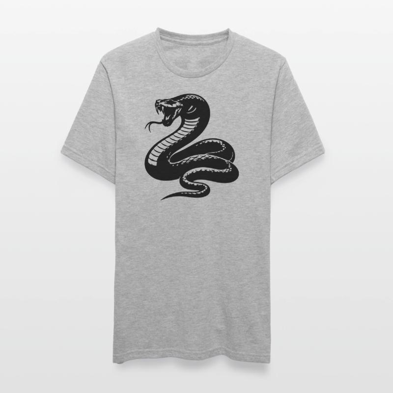 Silhouette du python serpent T-shirt polycoton Unisexe