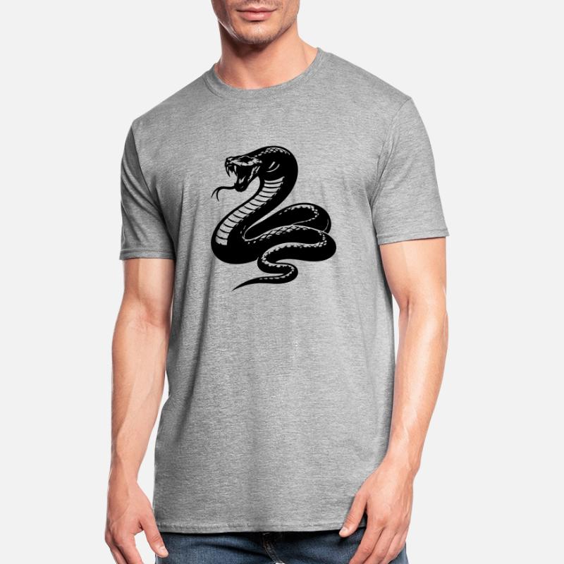 Snake Python Silhouette Unisex Polycotton T-Shirt