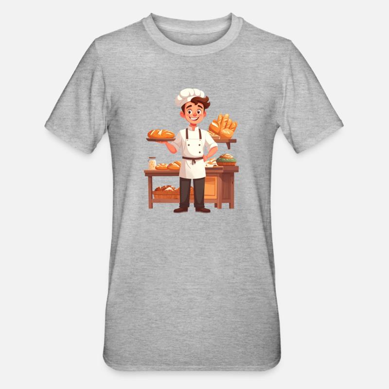 Bager - Unisex polycotton T-shirt - grå meleret