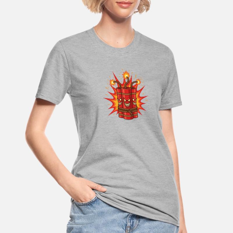 Exploding Dynamite Art Unisex Polycotton T-Shirt
