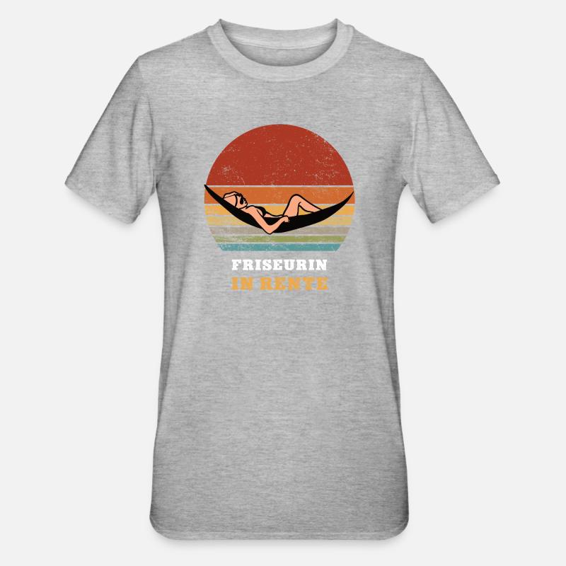 Coiffeur Retraite retraite Coiffeur Coiffeur - T-shirt polycoton Unisexe - gris chiné