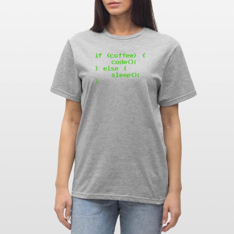 No Coffee No Code Programmer Computer Scientist Unisex Polycotton T-Shirt