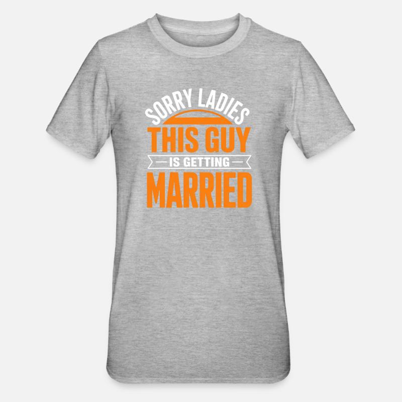 This Guy Is Getting Married - Unisex Polycotton T-Shirt - heather grey
