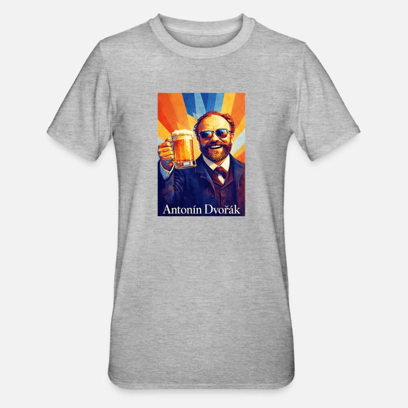 Historischer Feierabendheld - Unisex Polycotton T-Shirt - Grau meliert