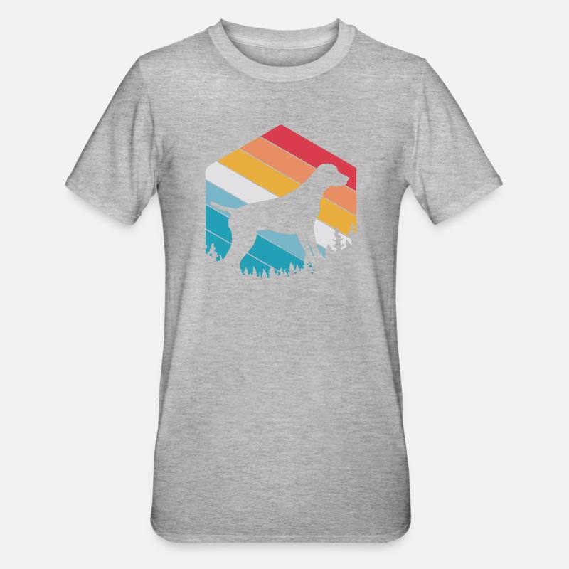 German Pointer Hund Deutsch Kurzhaar - Unisex Polycotton T-Shirt - Grau meliert