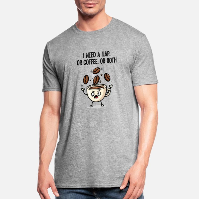 Nickerchen oder Kaffeetassen-Stimmung Unisex Polycotton T-Shirt