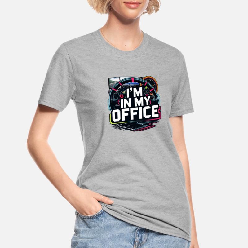 Je suis dans mon bureau T-shirt polycoton Unisexe