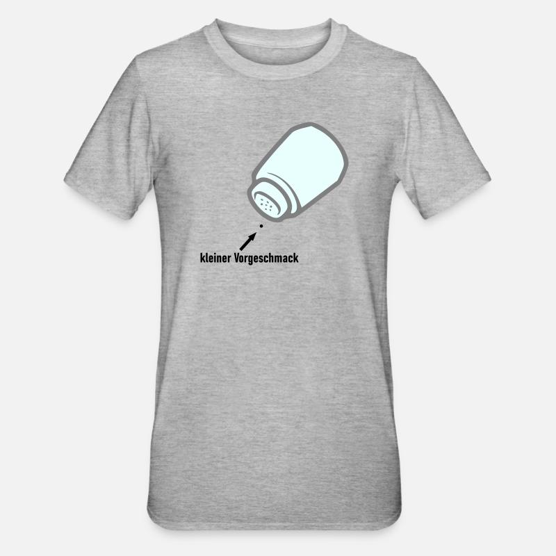 kleiner Vorgeschmack - Unisex Polycotton T-Shirt - Grau meliert