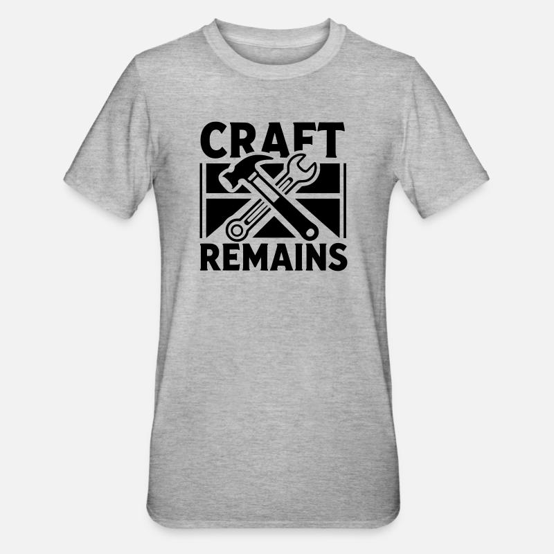 L’engin reste La puissance reste - T-shirt polycoton Unisexe - gris chiné