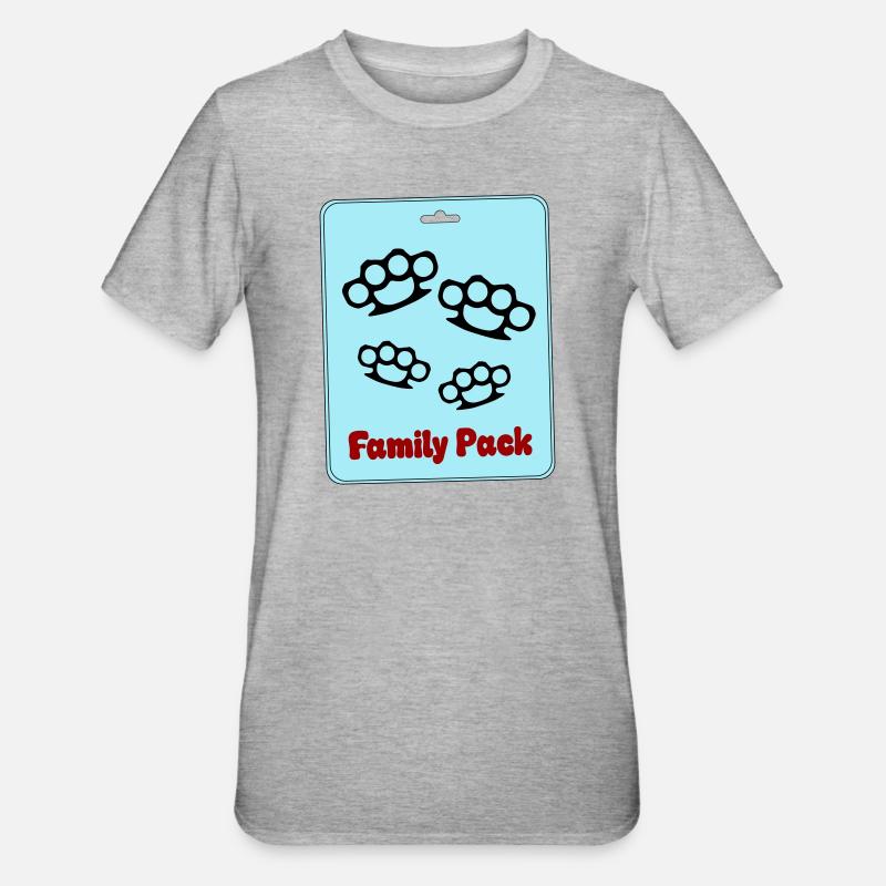 Meute familiale - T-shirt polycoton Unisexe - gris chiné