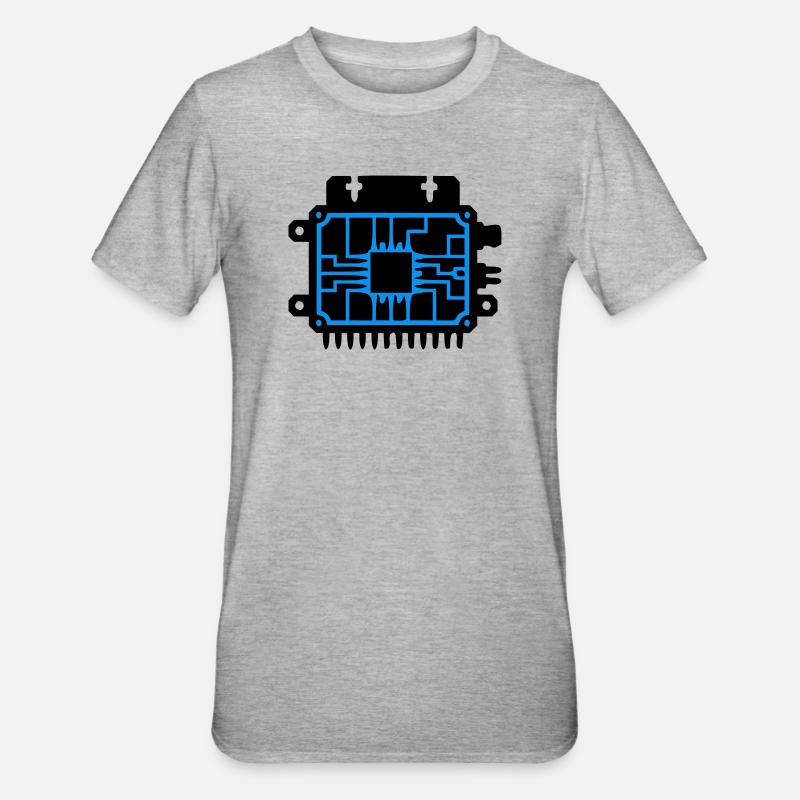 Microchip PCB IT Logo - Unisex Polycotton T-Shirt - heather grey