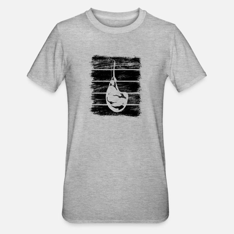 Rindfleisch Rippchen - Unisex Polycotton T-Shirt - Grau meliert