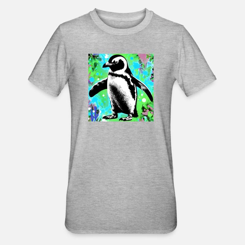 pingouin - T-shirt polycoton Unisexe - gris chiné