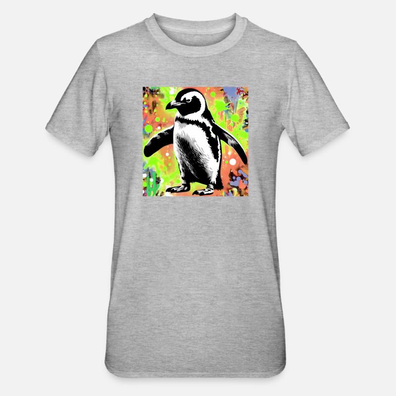 pingouin - T-shirt polycoton Unisexe - gris chiné