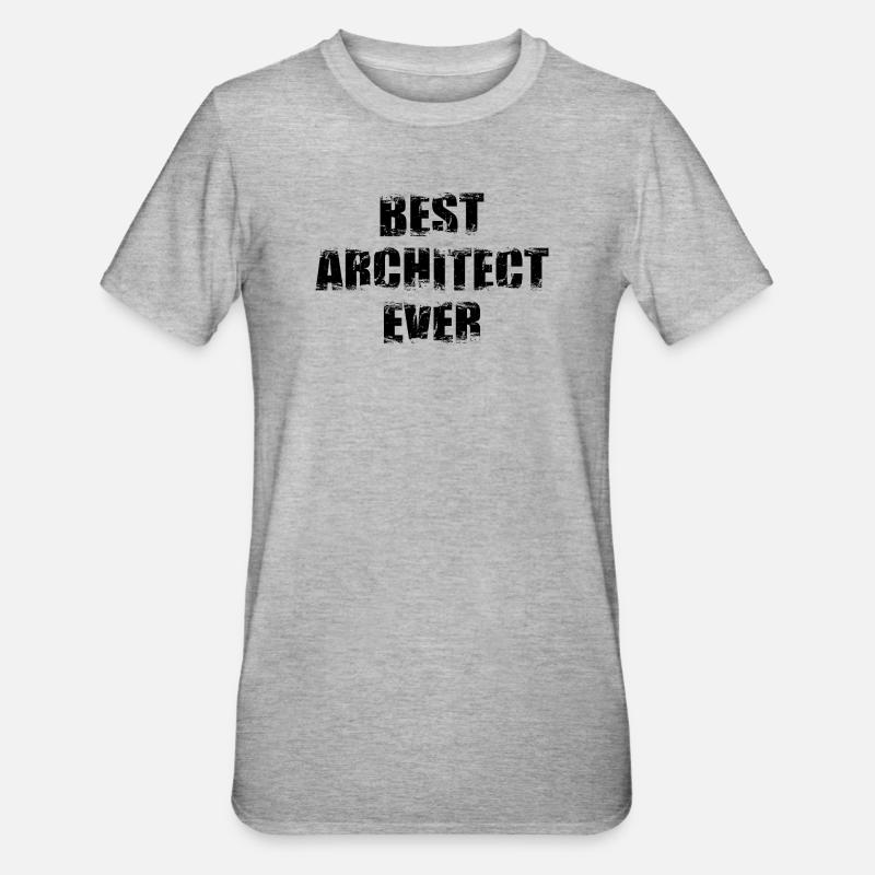 architecte - T-shirt polycoton Unisexe - gris chiné
