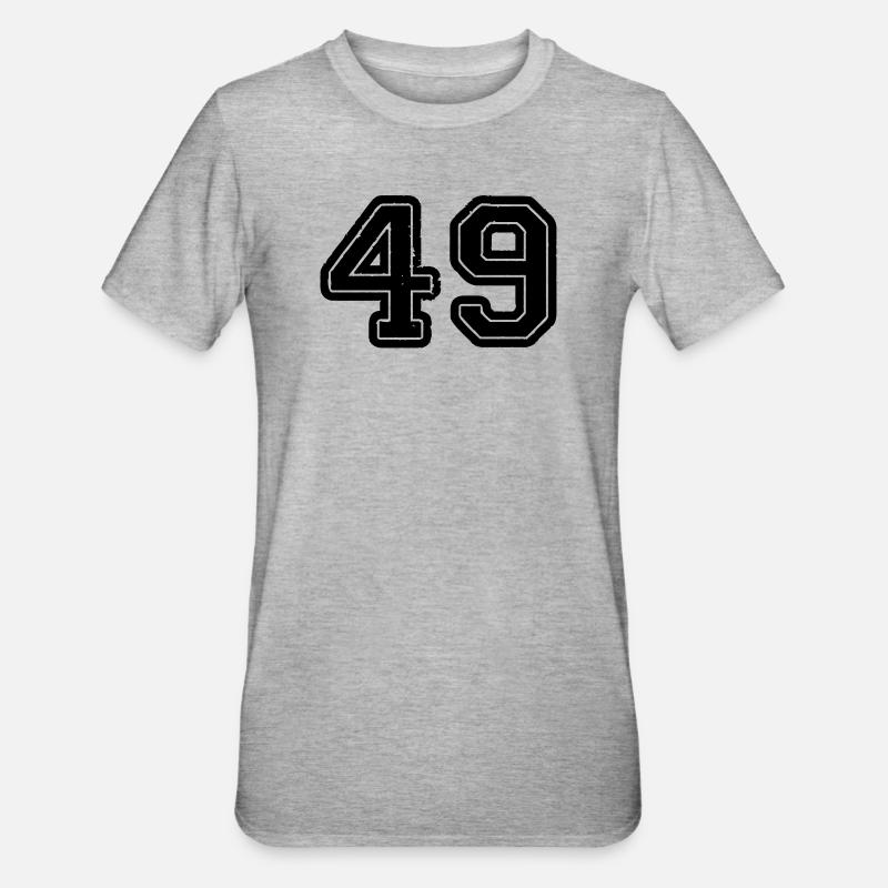 49 - T-shirt polycoton Unisexe - gris chiné