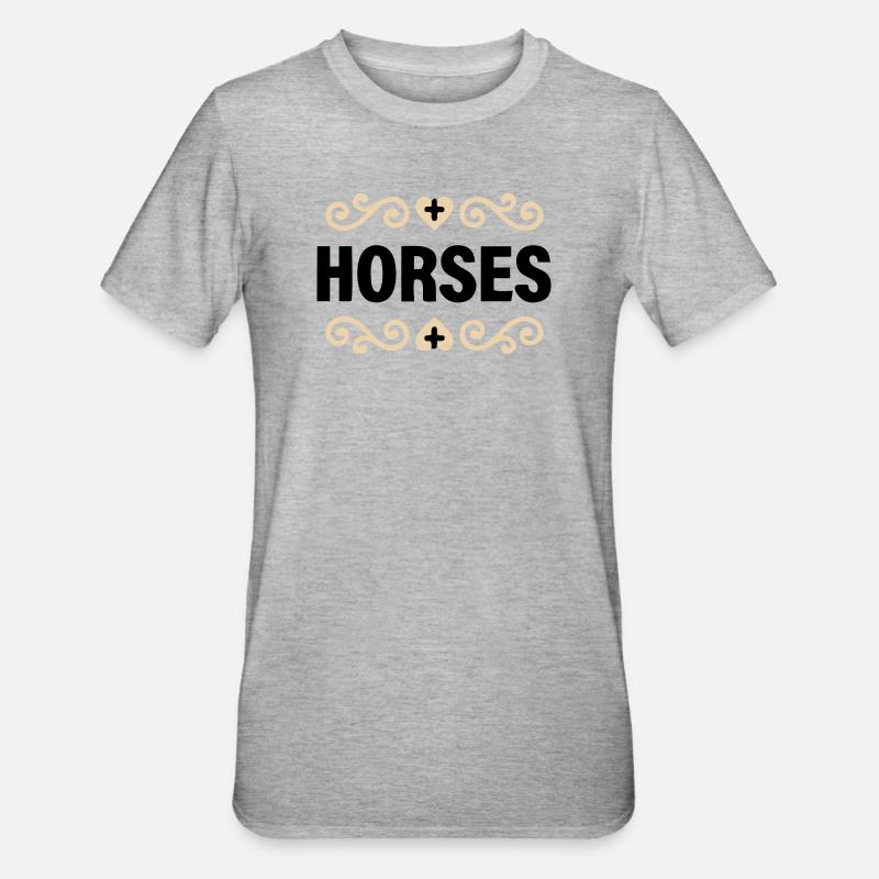 Cavaliers nobles en lettres - T-shirt polycoton Unisexe - gris chiné