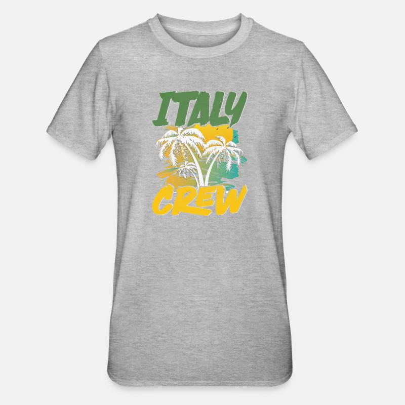 Équipe d’Italie - T-shirt polycoton Unisexe - gris chiné