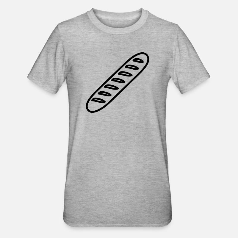 baguette - T-shirt polycoton Unisexe - gris chiné