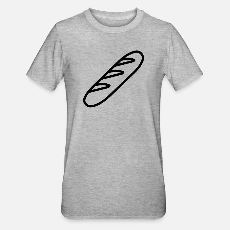 baguette_ - T-shirt polycoton Unisexe - gris chiné