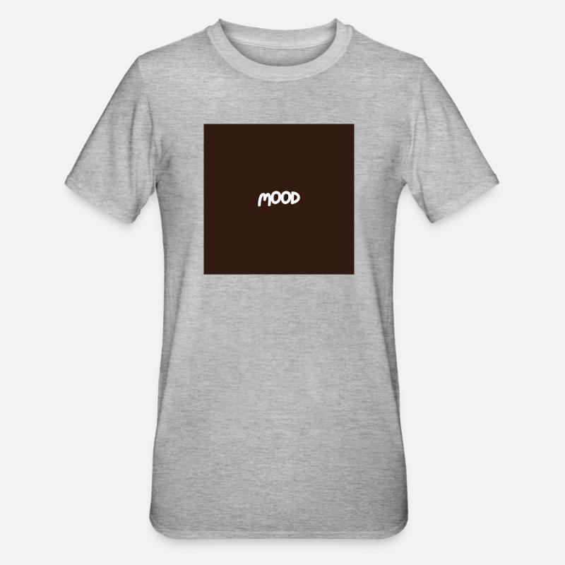 "MOOD" Graphic Tee Design - T-shirt polycoton Unisexe - gris chiné