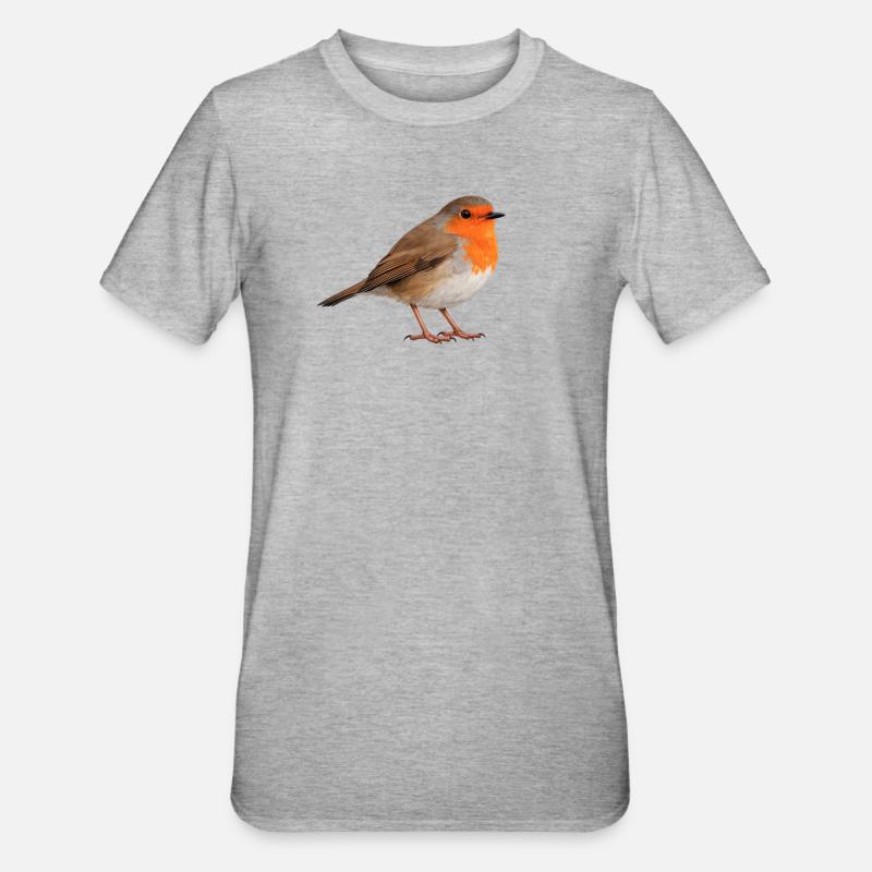 Robin - T-shirt polycoton Unisexe - gris chiné