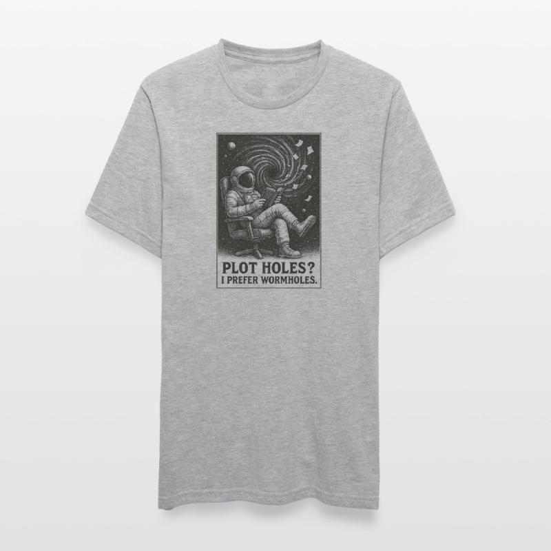 Plotlöcher? Lieber Wurmlöcher | Sci-Fi Unisex Polycotton T-Shirt