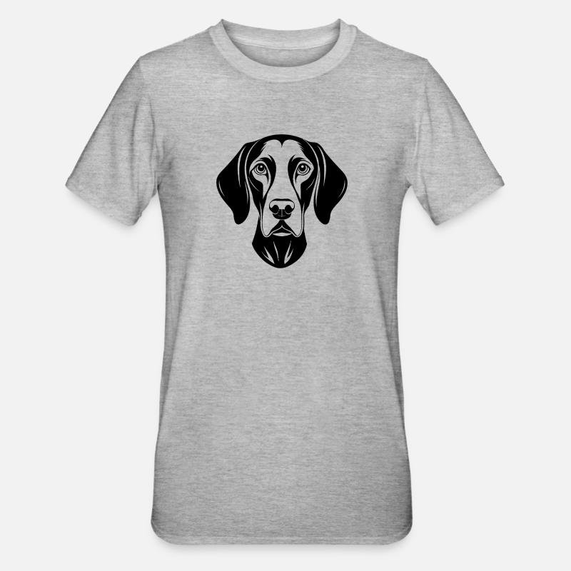 German Shorthaired Pointer - Unisex Polycotton T-Shirt - heather grey