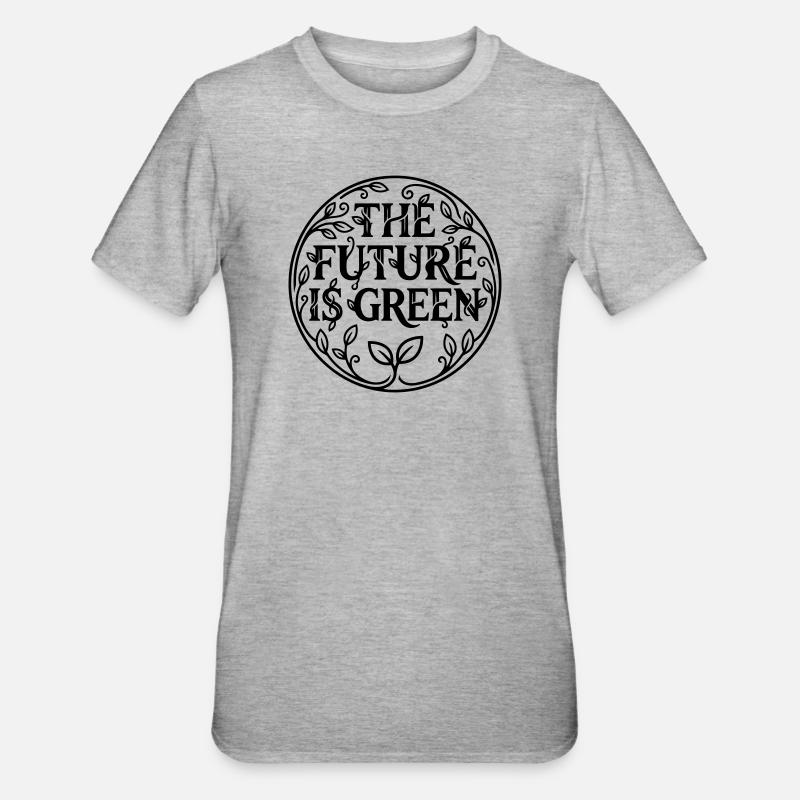 Green future - Unisex Polycotton T-Shirt - heather grey