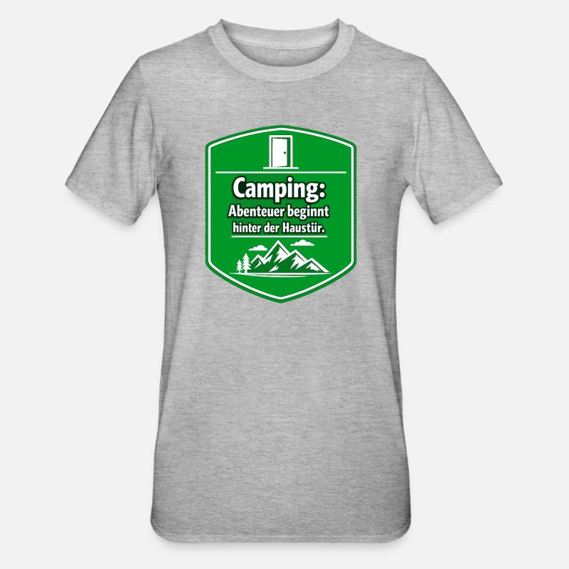 Campeur - T-shirt polycoton Unisexe - gris chiné