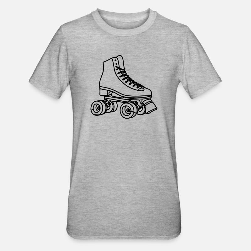 Roller skates - Unisex Polycotton T-Shirt - heather grey