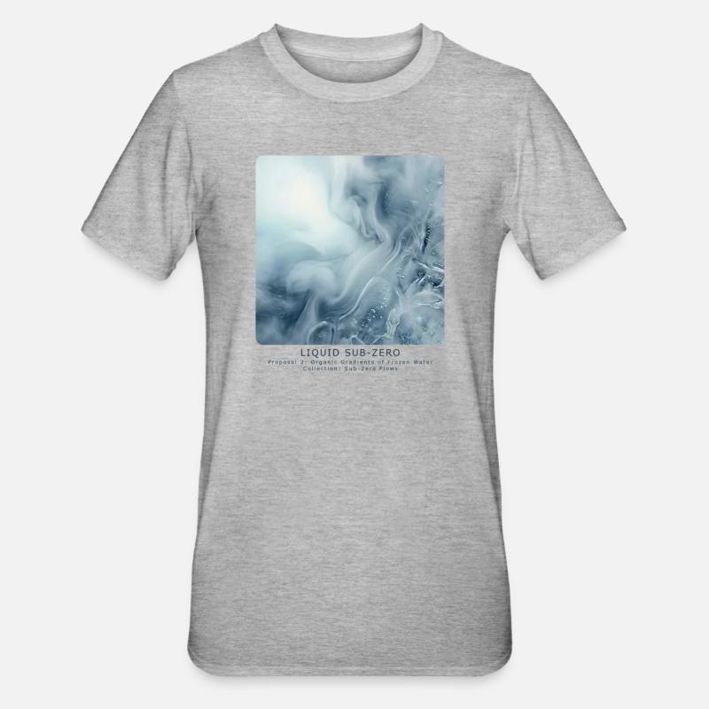 Liquid Sub-Zero - Unisex Polycotton T-Shirt - heather grey
