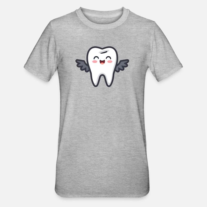 dent - T-shirt polycoton Unisexe - gris chiné